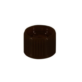 Screw cap, brown suitable for tubes  15.3 mm