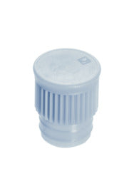 Push cap, white suitable for tubes  15.7 mm