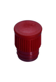 Push cap, red suitable for tubes  15.7 mm