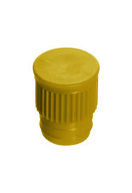 Push cap, yellow suitable for tubes  15.7 mm