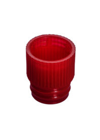 Push cap, red suitable for tubes  13 mm