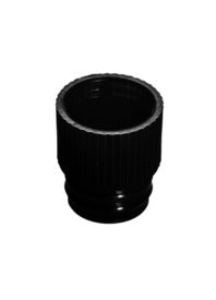 Push cap, black suitable for tubes  13 mm