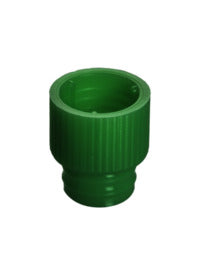 Push cap, green suitable for tubes  12 mm