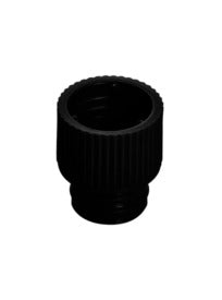 Push cap, black suitable for tubes  12 mm