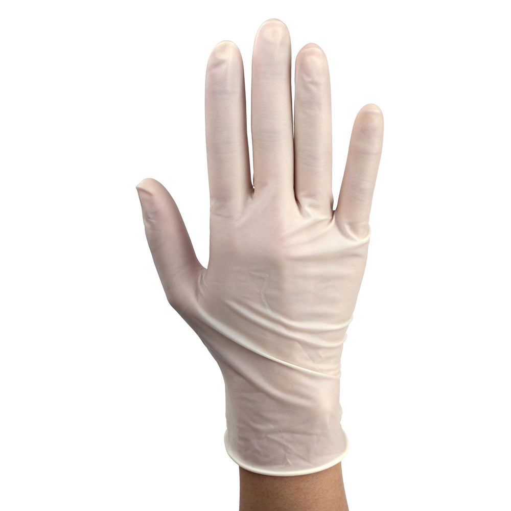 AccuTouch Latex Exam Gloves, Medium, Powder-Free, 10/100/cs