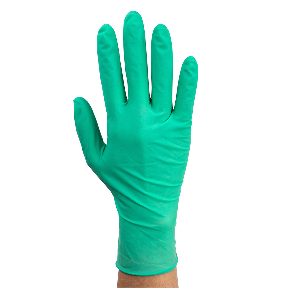 AloeTex Latex Gloves w/ Aloe, X-Small, Green, Powder-Free, 10/100/cs