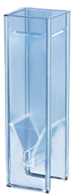 UV cuvette, 2 ml (HxW): 45 x 12.5 mm, special plastic, transparent, optical sides: 2