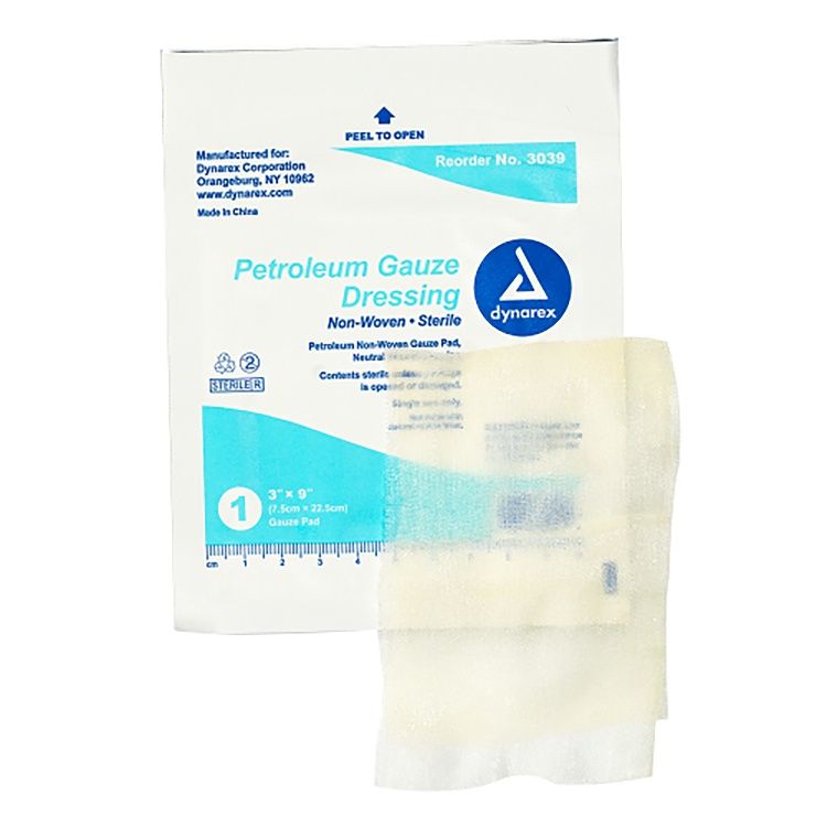 Petroleum Gauze Dressing, 3" x 9"