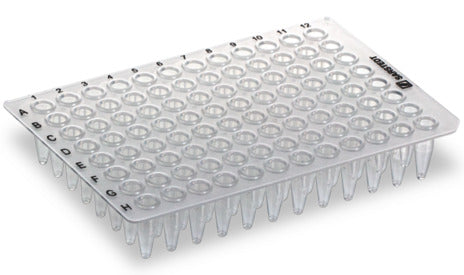 PCR plate without skirt, 96 well, transparent 72.1978