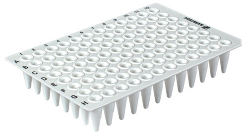 PCR plate without skirt, 96 well, white