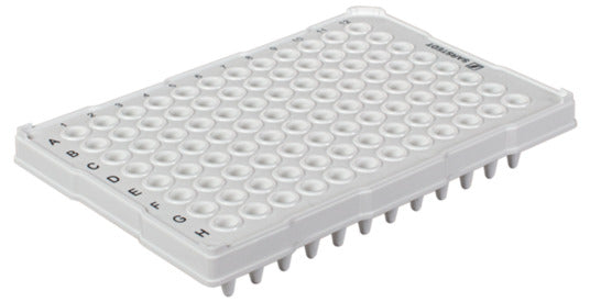PCR plate half skirt, 96 well, white 72.1979.010