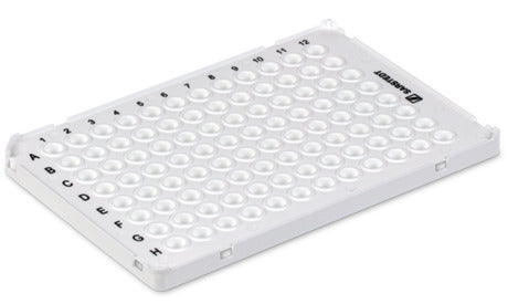 PCR plate half skirt, 96 well, white 72.1981.010