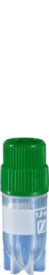CryoPure tubes, 1.2 ml, QuickSeal screw cap, green