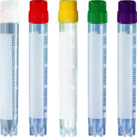 CryoPure tubes, 5 ml, QuickSeal screw cap, colour mix