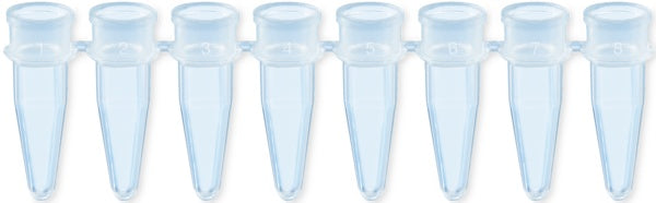 PCR strip of 8, 200l, PCR Performance Tested, transparent, PP
