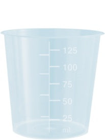 Urine container, 125 ml, (xH): 66 x 67 mm, PP, highly transparent