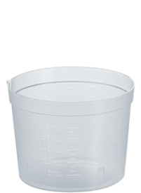 Urine container, 75 ml, (xH): 65 x 48 mm, PP, transparent