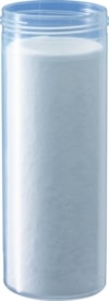 Mailing container, transparent, construction: round, with absorbent liner, length 78897