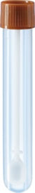 Faeces tube, with spoon, screw cap 101 x 16.5 mm
