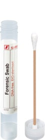 Forensic swab, round, in the tube with ventilation membrane, ISO 18385, 95 mm, cotton