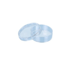 Petri dish, 35 x 10 mm, transparent, with ventilation cams