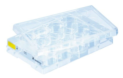 Cell culture plate, 12 well, surface: Cell+, flat base