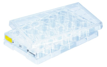 Cell culture plate, 24 well, surface: Cell+, flat base