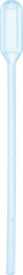 Transfer pipette, 1 ml, (LxW): 115 x 10 mm, LD-PE, transparent