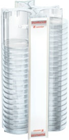 DishRack, height: 370 mm, transparent, for 88 petri dishes with 92 mm