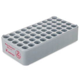 Block Rack D17, opening: 17 mm, 5 x 10, grey