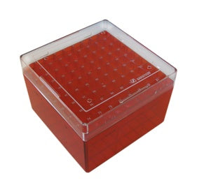 Cryobox, 132 x 132 x 95 mm, format: 9 x 9, for 81 collection tubes