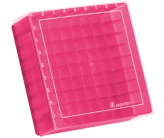 Storage box, slip-on lid, PP, format: 9 x 9, for 81 collection tubes 9,38,76,281