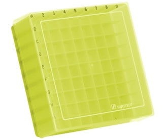 Storage box, slip-on lid, PP, format: 9 x 9, for 81 collection tubes 9,38,76,481