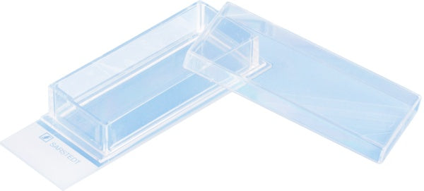 x-well cell culture chamber, 1 well, on glass slide, removable frame