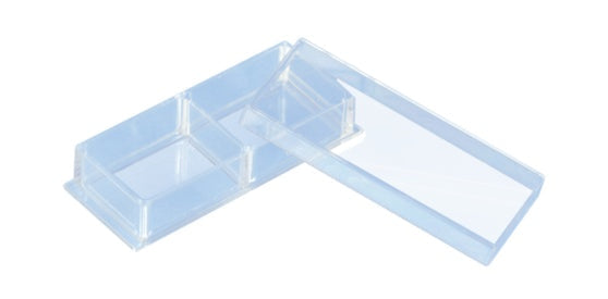 x-well cell culture chamber, 2 wells, on coverglass