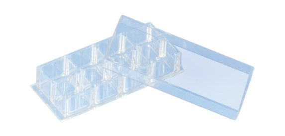 x-well cell culture chamber, 8 wells, on coverglass