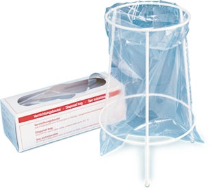 Table stand, for destruction bags 300 x 200 mm (item no 86.1197), epoxy resin, white