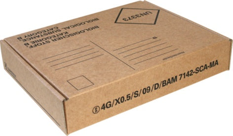 Post transport packaging, 220 x 170 x 40 mm, for diagnostic specimens