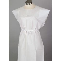 TIDI Exam Gowns White T/P/T 30