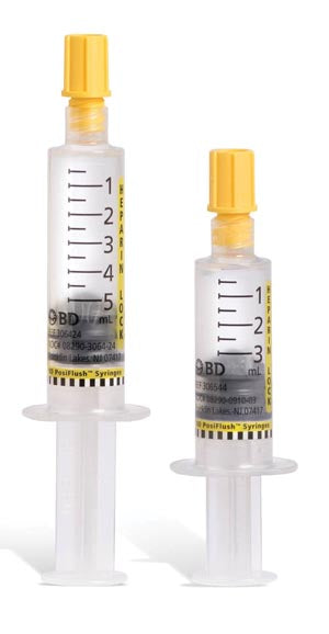 BD POSIFLUSH HEPARIN LOCK FLUSH SYRINGES