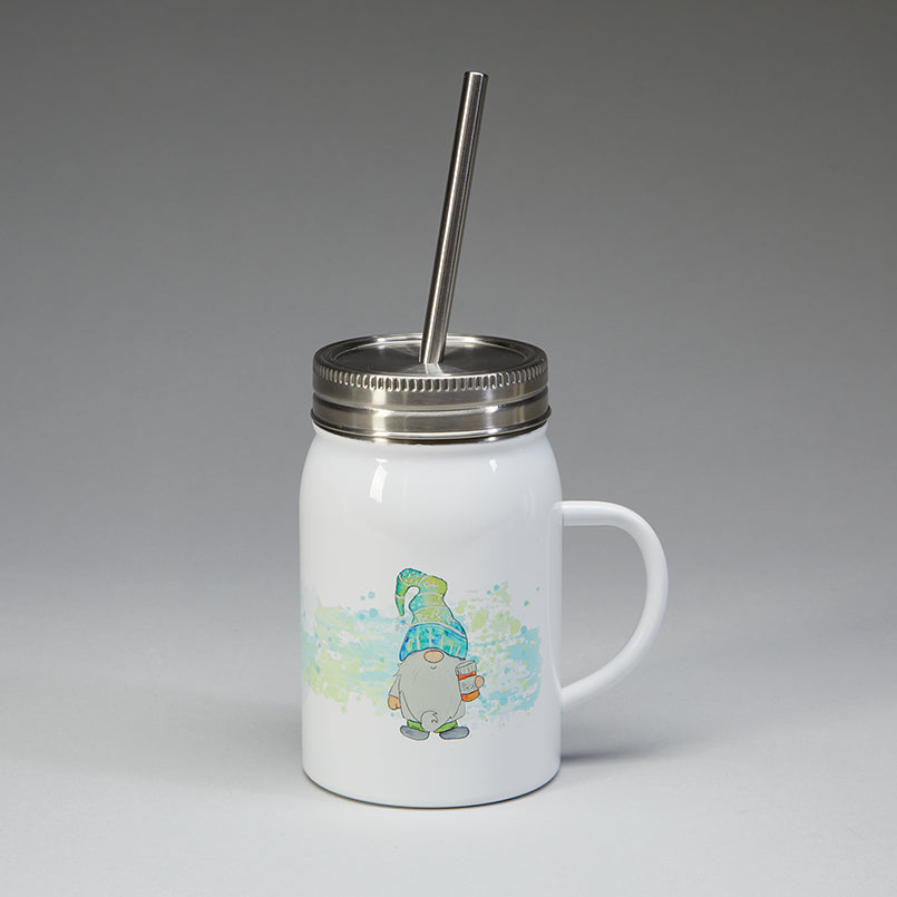 Health Care Logistics Gnome Mason Jar Mug, Personalized
