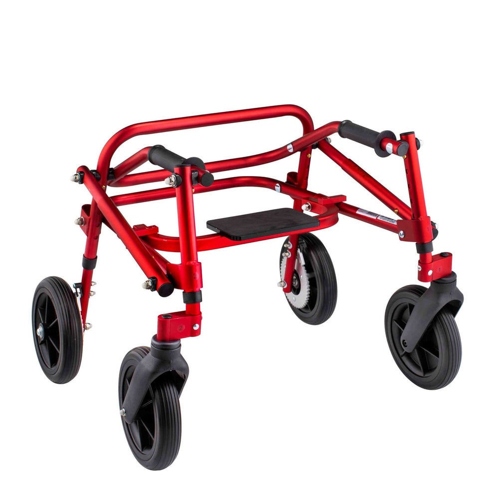 Klip 4W Walker W.Seat, 8" Wheels,  XS, Red