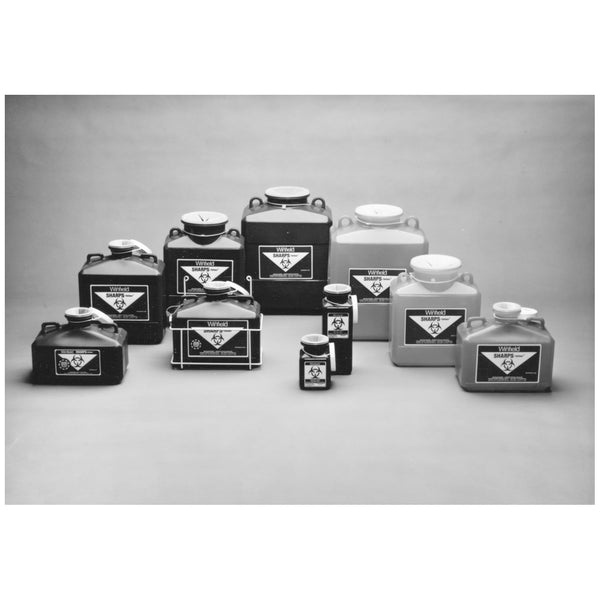 Sharps-Tainers, Tamper-Proof Locking Cap