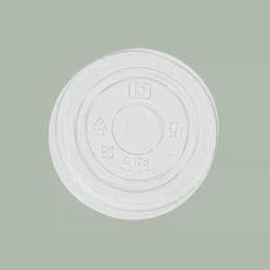 12oz–24oz Compostable Clear PLA Cold Cup Straw Lid