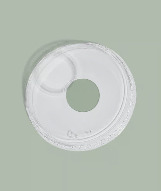 32oz (108mm) Compostable Clear PLA Cold Cup Straw Lid,