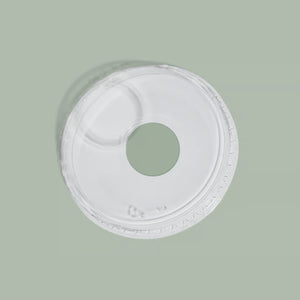 32oz (108mm) Compostable Clear PLA Cold Cup Straw Dome Lid