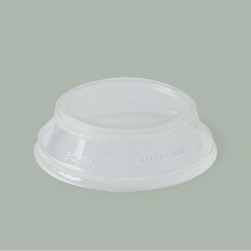 Clear PLA parfait lid; Can be used with 9oz-24oz clear PLA cups