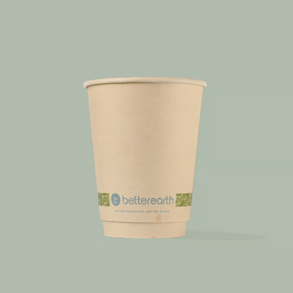 12oz Double Wall Hot Cup, Compostable