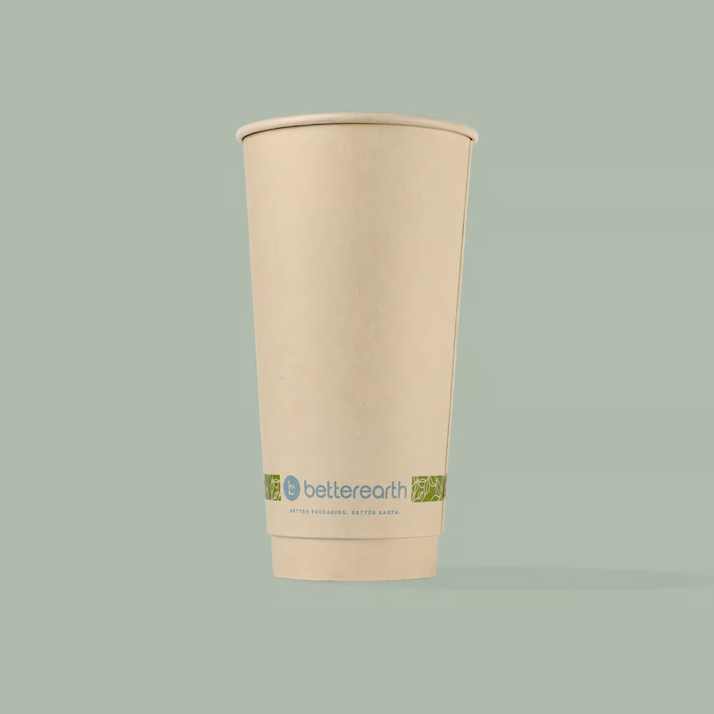 20oz Double Wall Hot Cup, Compostable