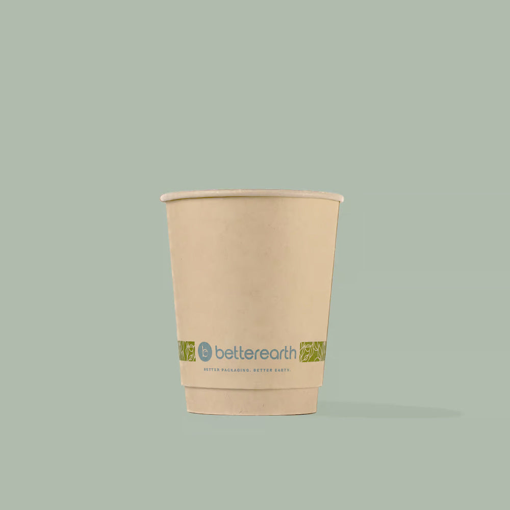 8oz Double Wall Hot Cup, Compostable